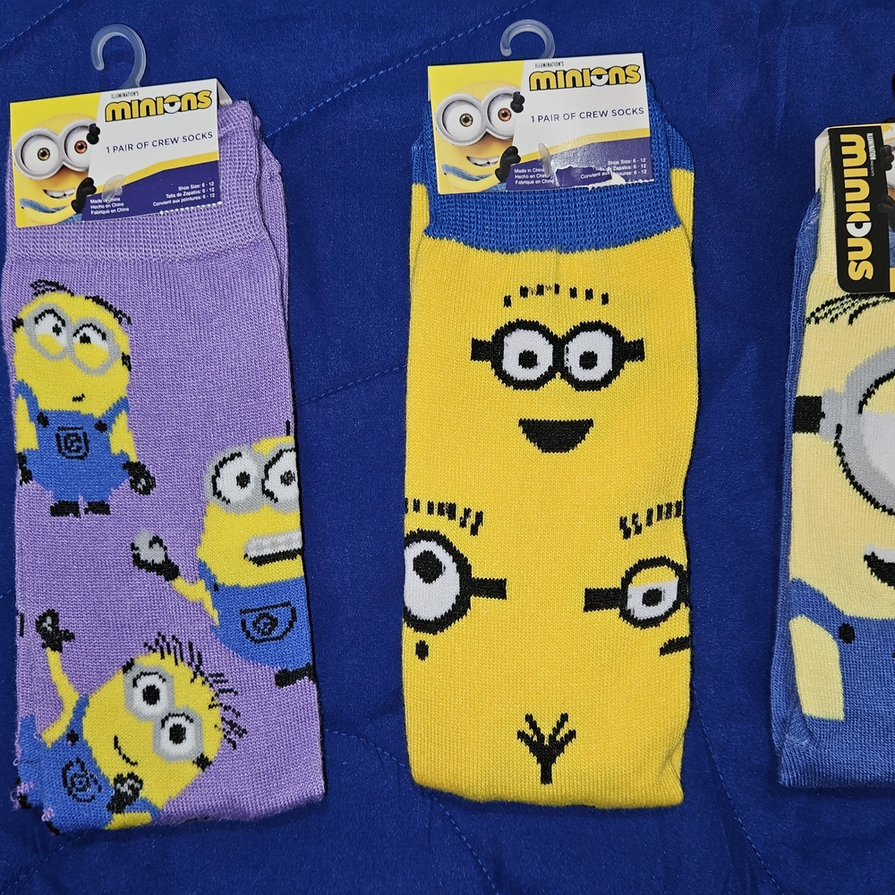 Crew Socks - Yellow and Purple